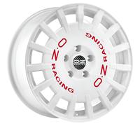 Cerchi in lega OZ RACING RALLY RACING 17" 7J 5x100 ET 45 68 RACE WHITE RED LETTE