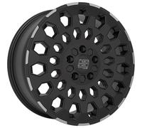 Cerchio in Lega MSW 99 Van in 6,5x16 ET60 Foratura 5x160 Matt Black Lip Polished
