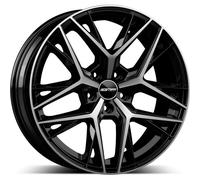 CERCHIO IN LEGA GMP LUNICA PER SKODA OCTAVIA SCOUT 7.5X18 5X112 BLACK DIAMO VS3