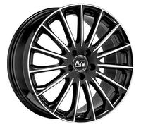 Cerchio in Lega MSW 30 in 8,5x19 ET45 Foratura 5x108 Gloss Black Full Polished
