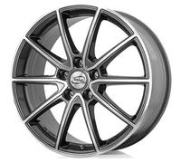 Cerchi in lega RC DESIGN RC32 18" 7.5J 5x112 ET 25 66.7 GRAPHITE LUCIDO DIAMANTA