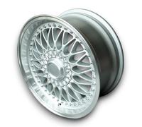 Cerchi In Lega RC90 Style Argento Per BMW 2500CS - 3.0 CSL E9 8,5x17 ET 20