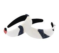 Cerchi larghi per capelli, con pinguino e cuore, imbottiti, spessi, elastici, carini, fasce per capelli, set da 2