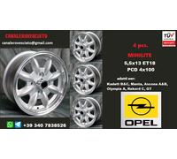 Cerchi Minilite 5,5j 13 4x100 OPEL Kadett Manta Ascona Olympia Rekord GT felgen