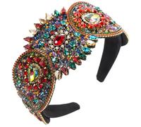 Cerchi per capelli da donna retrò pieno di punta da trapano cerchi a bordo largo elegante di fascia alta cena accessori per capelli