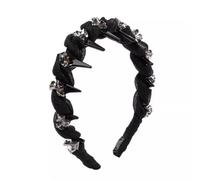 Cerchi per capelli lucidi con strass di lusso coreano imitazione cristallo alto cranico fasce per capelli copricapo accessori per capelli fascia reversibile insegnante copricapo reversibile cerchio