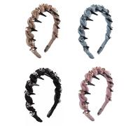 Cerchi per capelli lucidi con strass di lusso coreano imitazione cristallo alto cranico fasce per capelli accessori per capelli moda quotidiana elegante sposa fasce per capelli cranio fasce per