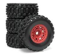 Cerchi Pneumatici Gomma Per Arrma Per Mojave Per Grom 1/16 RC | Potenziamento del tuo RC car con pneumatici su cerchi plastica, leggeri per il deserto e facile Ricambi