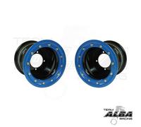 Cerchi Raptor Alba Racing Beadlock 8x8 3+5 4/115 Nero Alluminio 2 Pezzi
