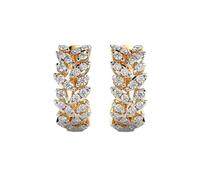 Cerchi Shimmer and Shine in argento sterling 925 | Placcatura in oro n. Pietra: 48 Dimensioni gemma: 0,01-0,07 mm | Peso: 0,58 crt Forma: rotonda | 4,616 grammi |LKE_G_00038