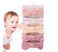 Cerchietti Con Per Neonata E Bambina Set di 5 fasce elastiche morbide con