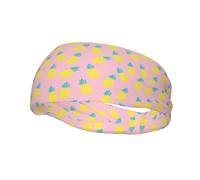 Cerchietti da indossare con occhiali blu pino bianco a righe ondulate per uomini e donne, fasce decorative per capelli alla moda sportive che assorbono il sudore, per corsa, yoga, palestra
