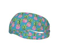 Cerchietti da indossare con occhiali blu pino bianco a righe ondulate per uomini e donne, fasce decorative per capelli alla moda sportive che assorbono il sudore, per corsa, yoga, palestra