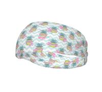 Cerchietti da indossare con occhiali blu pino bianco a righe ondulate per uomini e donne, fasce decorative per capelli alla moda sportive che assorbono il sudore, per corsa, yoga, palestra