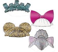 Unique Cerchietti di carta-LOL Surprise Party-Confezione da 4, Cartone animato, Multicolore, Taglia unica, 20390