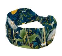 Cerchietti elastici per capelli da donna, con dente di leone e libellule, fiori di campo, erbe floreali, fasce per capelli antiscivolo, turbante sportivo alla moda, turbante per yoga, allenamento