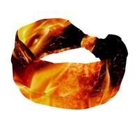 Cerchietti larghi da donna con drago di fuoco, fascia elastica per capelli antiscivolo, fasce per capelli per allenamento del sudore, accessori per capelli alla moda