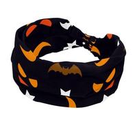 Cerchietti larghi da donna per Halloween, stelle e pipistrelli, con motivo a turbante elastico, antiscivolo, fasce per capelli per allenamento con sudore, accessori per capelli alla moda