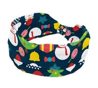 Cerchietti morbidi e larghi, fascia per capelli da donna, con scritta Merry Christmas, antiscivolo, per yoga, fitness, viaggi, palestra, accessori per capelli