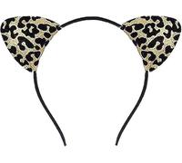 Cerchietti Orecchie da Leopardata, Cerchietti Orecchie da Leopardo Accessori Costume Cosplay per Feste di Halloween Carnevale, Feste in Maschera (B)