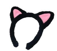 Cerchietti per capelli con orecchie di gatto nero, in peluche con orecchie di gatto, fascia per capelli per lavare il viso, fascia per capelli con orecchie di gatto, fasce per capelli morbide e carine