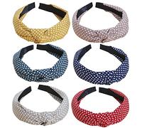Cerchietti per capelli da donna Alice Bands Bellezza per adulti Forcine per capelli larghe con nodo superiore turbante fascia per capelli antiscivolo copricapo elastici per capelli accessori per