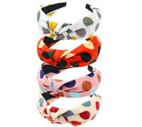 Cerchietti per capelli da donna Alice Bands Bellezza per adulti Forcine per capelli larghe con nodo superiore turbante fascia per capelli antiscivolo copricapo elastici per capelli accessori per