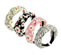 Cerchietti per capelli da donna Alice Bands Bellezza per adulti Forcine per capelli larghe con nodo superiore turbante fascia per capelli antiscivolo copricapo elastici per capelli accessori per