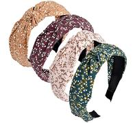 Cerchietti per capelli da donna Alice Bands Bellezza per adulti Forcine per capelli larghe con nodo superiore turbante fascia per capelli antiscivolo copricapo elastici per capelli accessori per