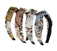 Cerchietti per capelli da donna Alice Bands Bellezza per adulti Forcine per capelli larghe con nodo superiore turbante fascia per capelli antiscivolo copricapo elastici per capelli accessori per