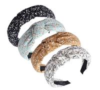Cerchietti per capelli da donna Alice Bands Bellezza per adulti Forcine per capelli larghe con nodo superiore turbante fascia per capelli antiscivolo copricapo elastici per capelli accessori per