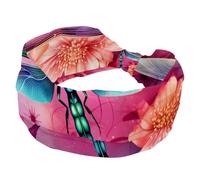 Cerchietti per capelli da donna, con libellula, fasce larghe, fascia elastica, accessori per capelli intrecciati