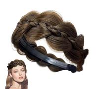 Cerchietti per capelli da donna, fascia intrecciata con denti | Parrucca intrecciata a lisca di pesce | Trecce ad alta elasticità | Fascia per capelli intrecciata | per capelli per ragazze e