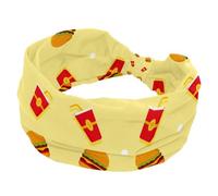 Cerchietti per capelli da donna, fascia larga, Summer Foods Cola Burger Twist annodata Yoga Allenamento Fascia per capelli morbida elastica, accessori per capelli alla moda