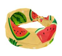 Cerchietti per capelli da donna, morbidi e larghi, con ananas, anguria, fragola, assorbiti dal sudore, sport, yoga, allenamento, fascia elastica per capelli annodata