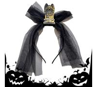Cerchietti per capelli per Halloween, feste gotiche con velo, per costume horror di Halloween, carnevale, spettacoli teatrali, balli in maschera