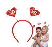 Cerchietto a forma di cuore, accessorio per capelli per San, a forma di cuore, cerchietto per capelli a forma di cuore, con cerchietto a forma di cuore, per feste a tema amo