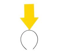 Cerchietto a forma punto interrogativo, Big yellow, B | Fasce per capelli accattivanti per feste concerti, copricapi divertenti per feste compleanno, copricapo con