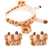 Cerchietto a Giraffa per Lavaggio Viso in Peluche, Carino | Forma Vivace, Stile Chic e Decorato, per Amiche e Fidanzata, Tiene i Chioma Lontani dal Volto