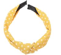 Cerchietto a Pois Giallo, Leggero e Antiscivolo | Stile alla Moda, senza Pressione sulla Testa, Non Irrita le Orecchie, per Donne e Ragazze Stile Casuale