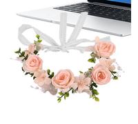 Cerchietto a rosa, per capelli comodi ed eleganti, cerchietto floreale rosa per donna, per interni ed esterni, compleanno, matrimonio, comunione, festival, fotografia, decorazioni