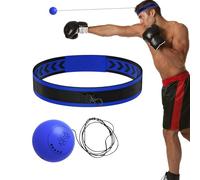 Cerchietto a sfera di riflessione di boxe: Cerchietto a sfera di riflessione di boxe, Palla di perforazione riflessa per principianti | Coordinamento manuale Trainer, Attrezzatura di boxe divertente