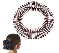 Cerchietto a zig | Pettine flessibile per capelli circolare - Fascia elastica a molla, accessorio per capelli per donne e ragazze