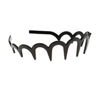 Cerchietto a zig zag con denti di squalo con spilli in resina, accessorio per capelli, taglia unica, per lo sport e la scuola per il lavaggio del viso