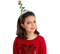 Cerchietto albero di natale verde a spirale