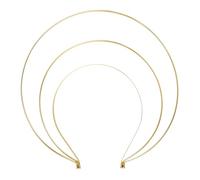 Cerchietto Aureola a Tre Strati in Ferro Oro, Costume Donna Retrò | Accessorio per Halloween e Cosplay, Comodo da Indossare, Stile Antico, un Pezzo