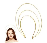 Cerchietto Aureola Dorata Angelo Retro in Ferro per Donne Halloween | Accessorio Essenziale e Confortevole, Stile Antico per Feste Retrò, un Pezzo, Tonalità Oro, Uso Pratico