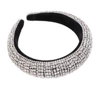 Cerchietto Barocco Chioma Donna Cristalli Argento per Feste | Splendore Decorativo, Stile Delicato, per Eventi Serali, Accessorio per Dame e Testimoni