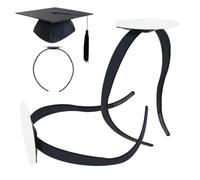 Cerchietto cappello di laurea accessorio donna | 2 pezzi supporto antiscivolo unisex - inserto cappello graduazione per cerimonie scolastiche di mentori e studenti con una vestibilità sicura
