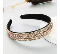 Cerchietto Champagne Elegante Strass Brillanti E Dettagli Dorati Capelli CF53103